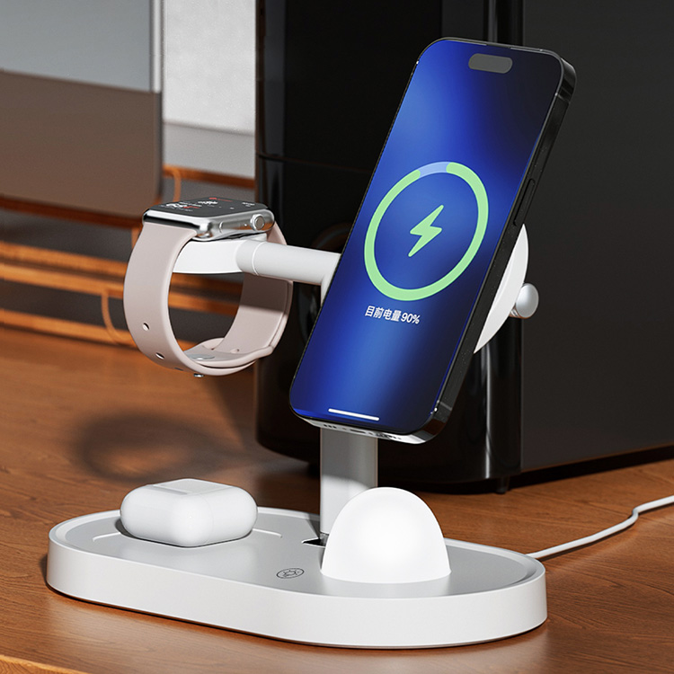4-in-1 Wireless Charger with Small Night Light